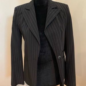 Never Worn ⚠️ Urban Outfitters Black Blazer w thin white pinstripes